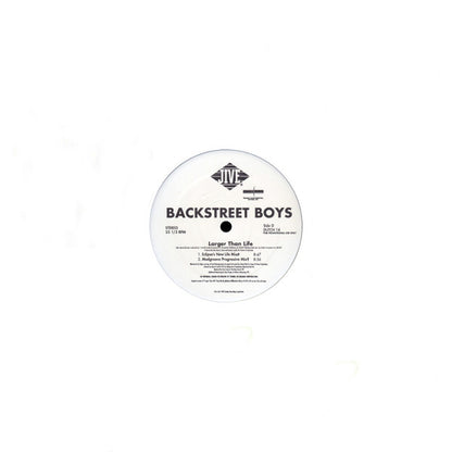 Backstreet Boys : Larger Than Life (2x12", Promo)