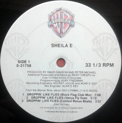 Sheila E. : Droppin' Like Flies (12", Maxi)