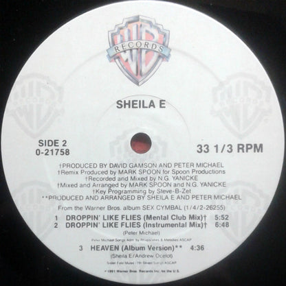 Sheila E. : Droppin' Like Flies (12", Maxi)