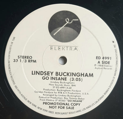 Lindsey Buckingham : Go Insane (12", Promo)