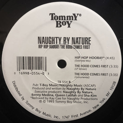 Naughty By Nature : Hip Hop Hooray / The Hood Comes First (12", RE)