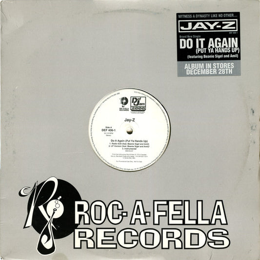 Jay-Z : Do It Again (Put Ya Hands Up) / So Ghetto (12", Promo)