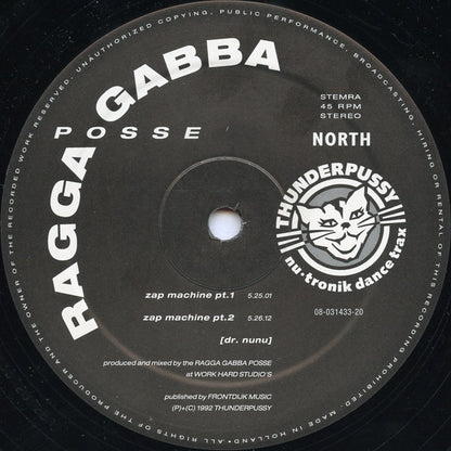Ragga Gabba Posse : Raggatrance 2000 / Zap Machine (12")