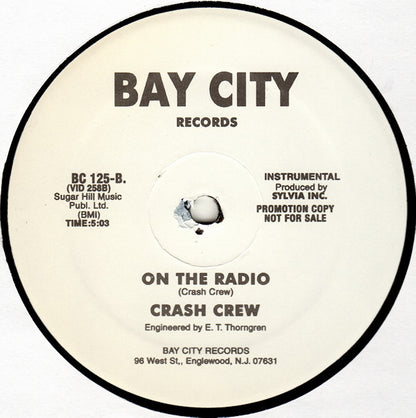 Crash Crew* : On The Radio (12", Promo, RE)