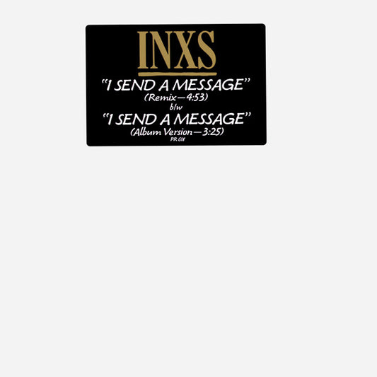 INXS : I Send A Message (12", Promo)