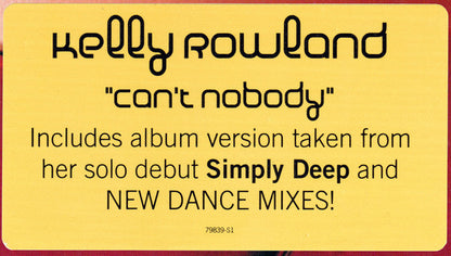 Kelly Rowland : Can't Nobody (12")