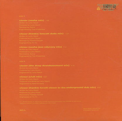 Mr Fingers* : Closer (12")