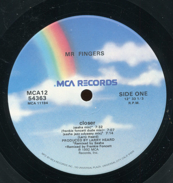 Mr Fingers* : Closer (12")