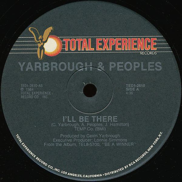 Yarbrough & Peoples : I'll Be There (12", Single)