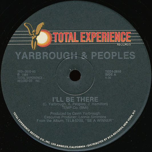 Yarbrough & Peoples : I'll Be There (12", Single)