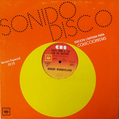 Earth Wind & Fire* With The Emotions : Boogie Wonderland (12", Single, Ltd, Cle)