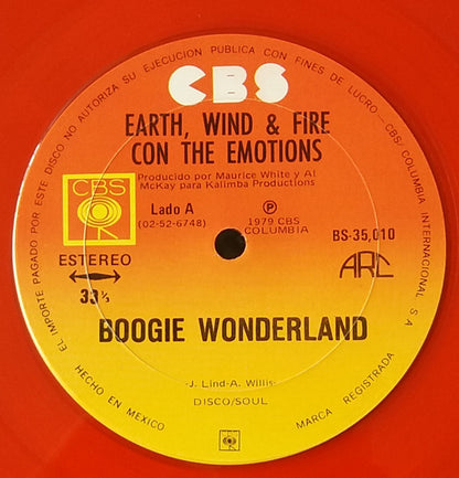 Earth Wind & Fire* With The Emotions : Boogie Wonderland (12", Single, Ltd, Cle)
