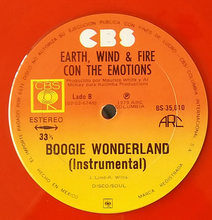 Earth Wind & Fire* With The Emotions : Boogie Wonderland (12", Single, Ltd, Cle)