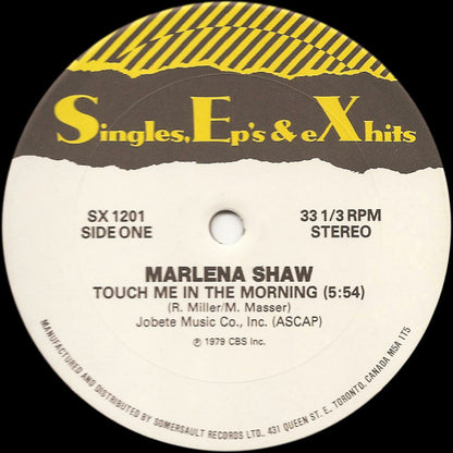 Marlena Shaw / Angela Clemmons : Touch Me In The Morning / Give Me Just A Little More Time (12", RP)