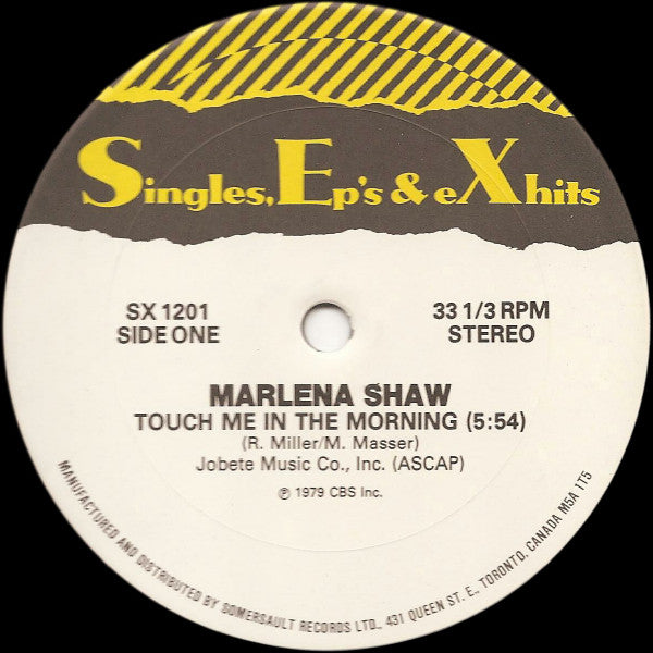Marlena Shaw / Angela Clemmons : Touch Me In The Morning / Give Me Just A Little More Time (12", RP)