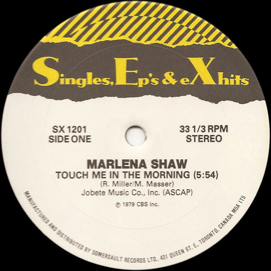 Marlena Shaw / Angela Clemmons : Touch Me In The Morning / Give Me Just A Little More Time (12", RP)