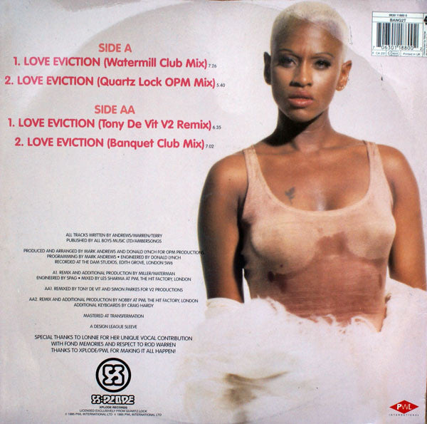 Quartz Lock* Featuring Lonnie Gordon : Love Eviction (12")