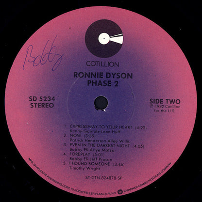 Ronnie Dyson : Phase 2 (LP, Album)