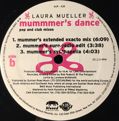 Laura Mueller : Mummer's Dance (Pop And Club Mixes) (12", Single)