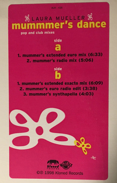 Laura Mueller : Mummer's Dance (Pop And Club Mixes) (12", Single)
