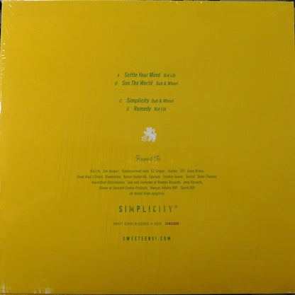 Kid Lib x Dub & Wheel : Simplicity EP  (2x10", EP)