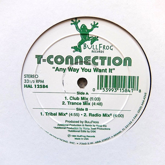 T-Connection : Any Way You Want It (12")