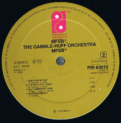 MFSB : MFSB, The Gamble - Huff Orchestra (LP, Album)