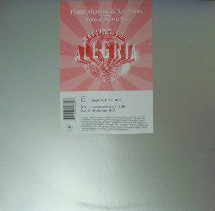 Tony Moran & Ric Sena Pres. Zhana Saunders : Waiting For Alegria (12")