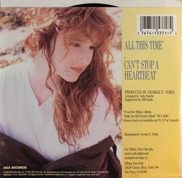 Tiffany : All This Time (7", Single, Glo)