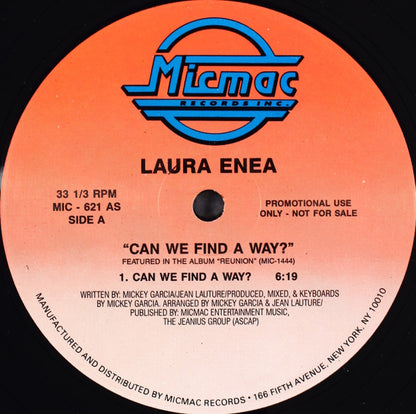 Laura Enea : Can We Find A Way (12", Promo)