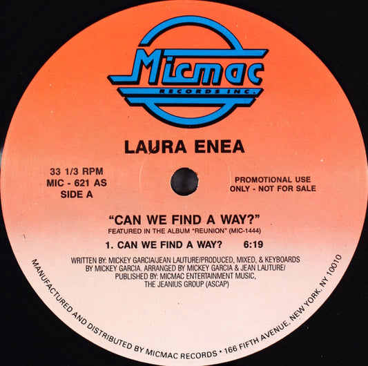 Laura Enea : Can We Find A Way (12", Promo)