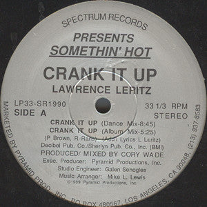 Lawrence Leritz : Crank It Up (12")