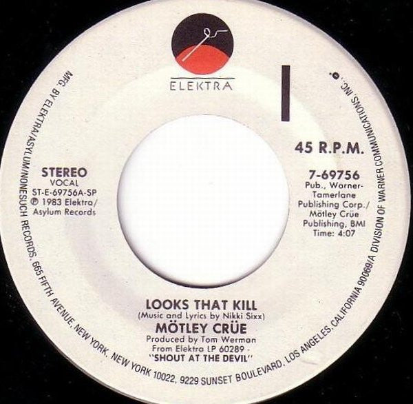 Mötley Crüe : Looks That Kill (7", Single, Spe)