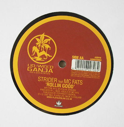Heist / Strider (4) feat MC Fats : While You Wait / Rollin Good (12")