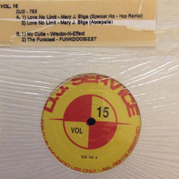 Various : D.J. Service Vol 15 (12", EP, Unofficial)