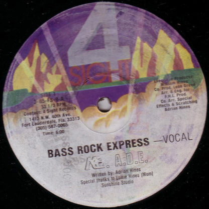 MC ADE : Bass Rock Express (12", RP)