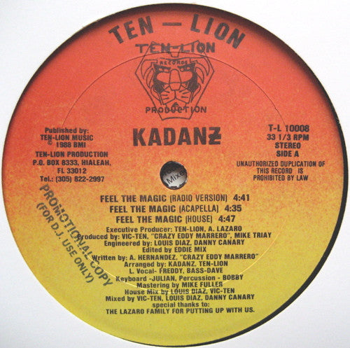 Kadanz (2) : Feel The Magic (12")