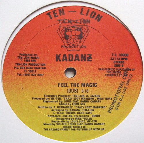 Kadanz (2) : Feel The Magic (12")