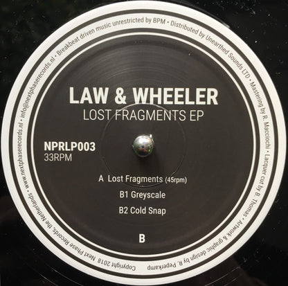 Law* & Wheeler (8) : Lost Fragments EP (12", EP, Ltd)