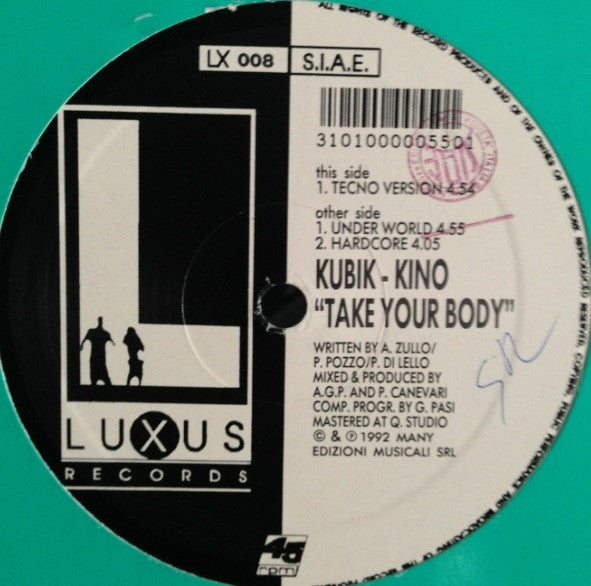 Kubik-Kino : Take Your Body (12")