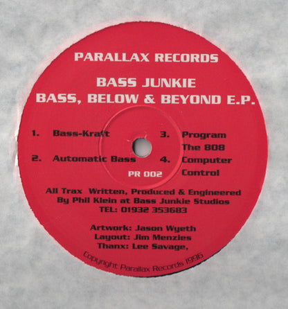 Bass Junkie : Bass, Below & Beyond E.P. (12", EP)