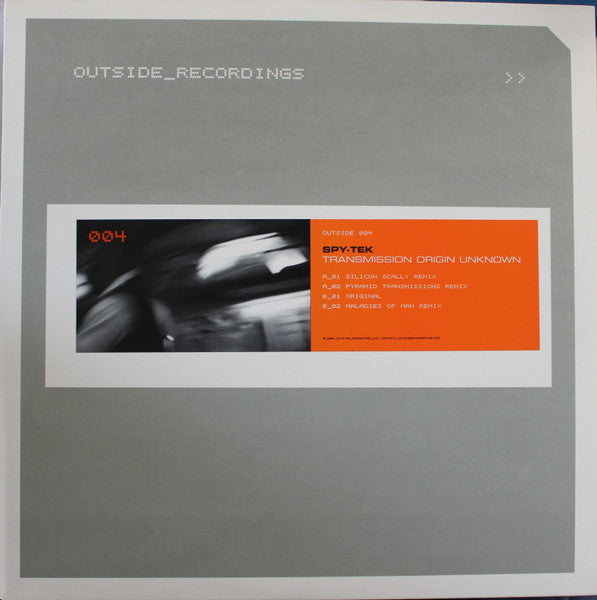 Spy-Tek : Transmission Origin Unknown (12")
