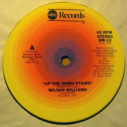 Wilson Williams : Up The Down Stairs (12")