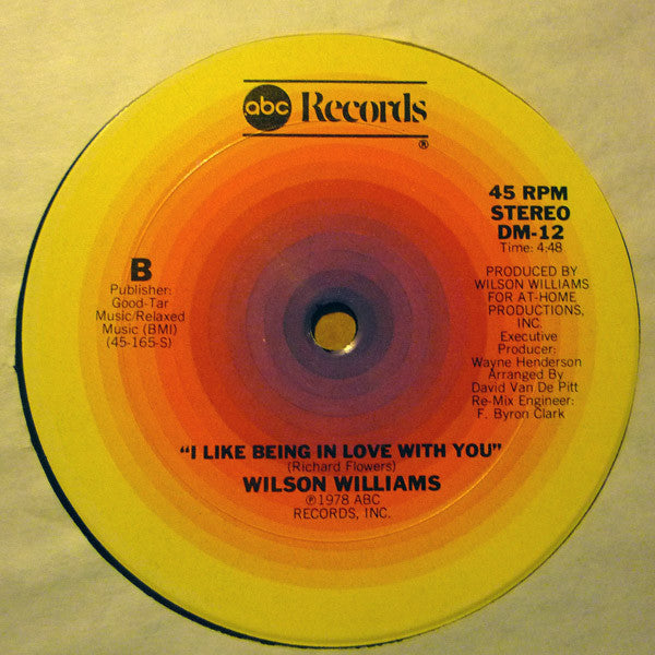 Wilson Williams : Up The Down Stairs (12")