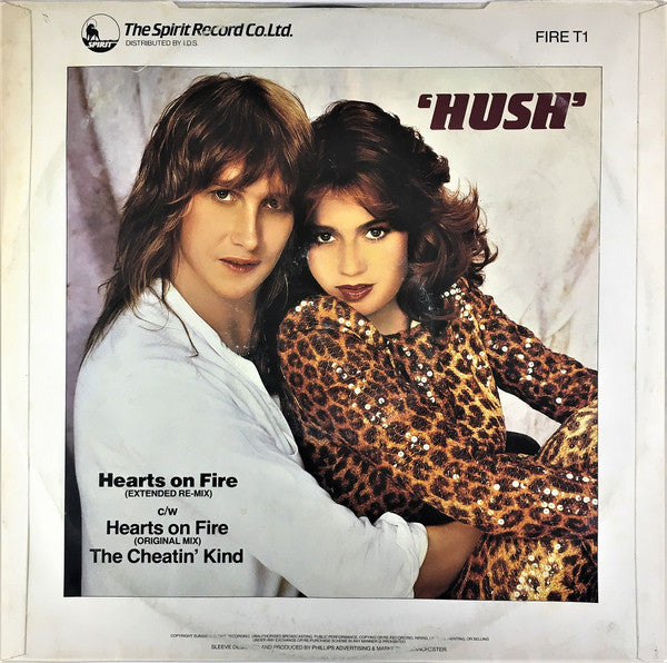 Hush (10) : Hearts On Fire (12")