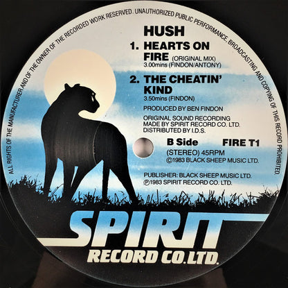 Hush (10) : Hearts On Fire (12")