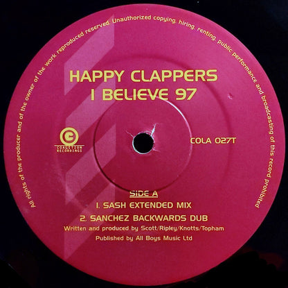 Happy Clappers : I Believe 97 (12")