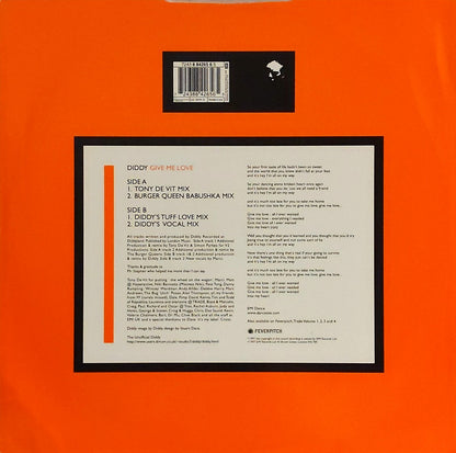 Diddy : Give Me Love (12")