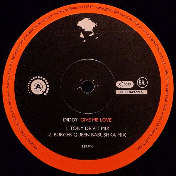 Diddy : Give Me Love (12")