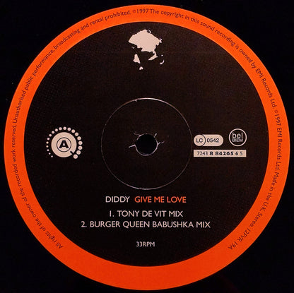 Diddy : Give Me Love (12")
